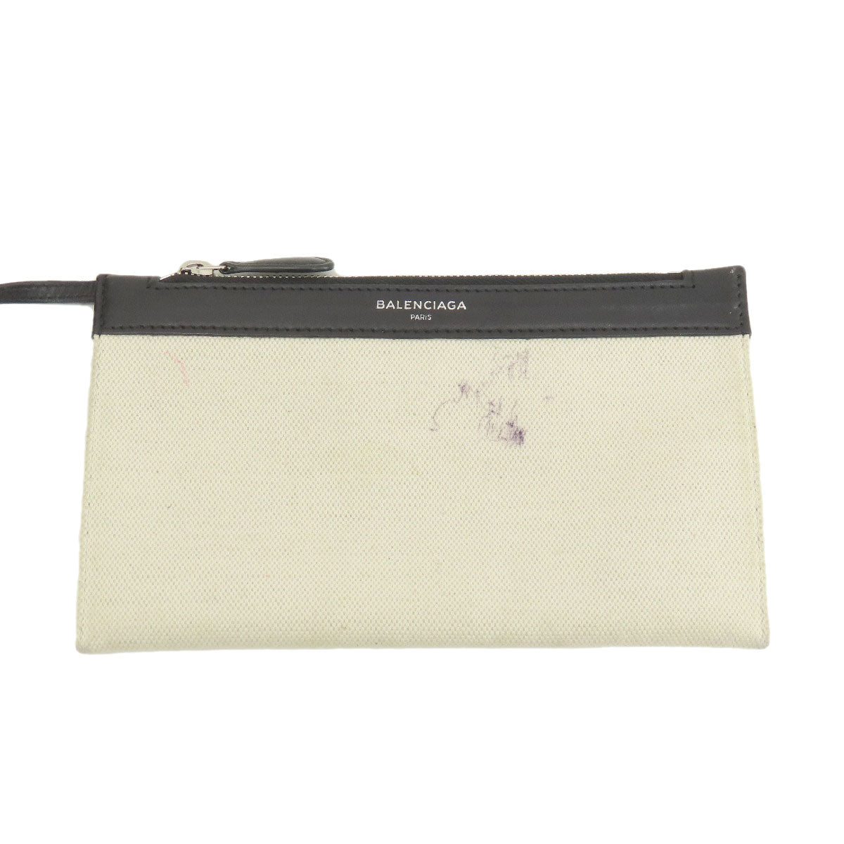 BALENCIAGA 339933 NAVY CABAS S S Tote Bag Canvas Ladies [Used]