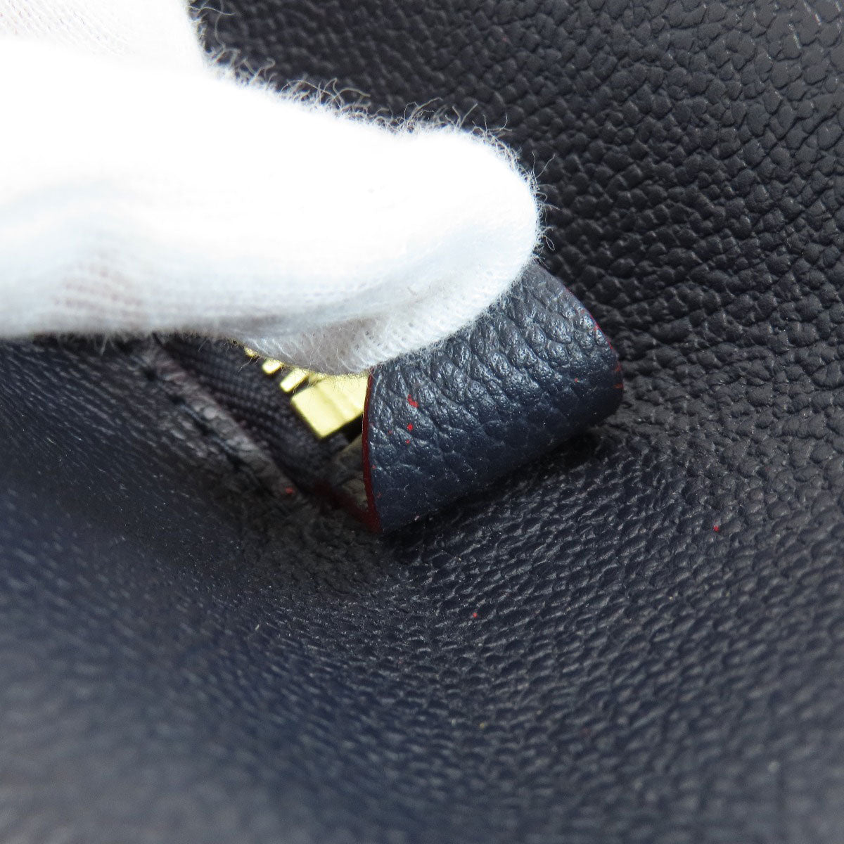 LOUIS VUITTON M42746 Montaigne MM Marine Rouge Handbag Empreinte Ladies [Used]