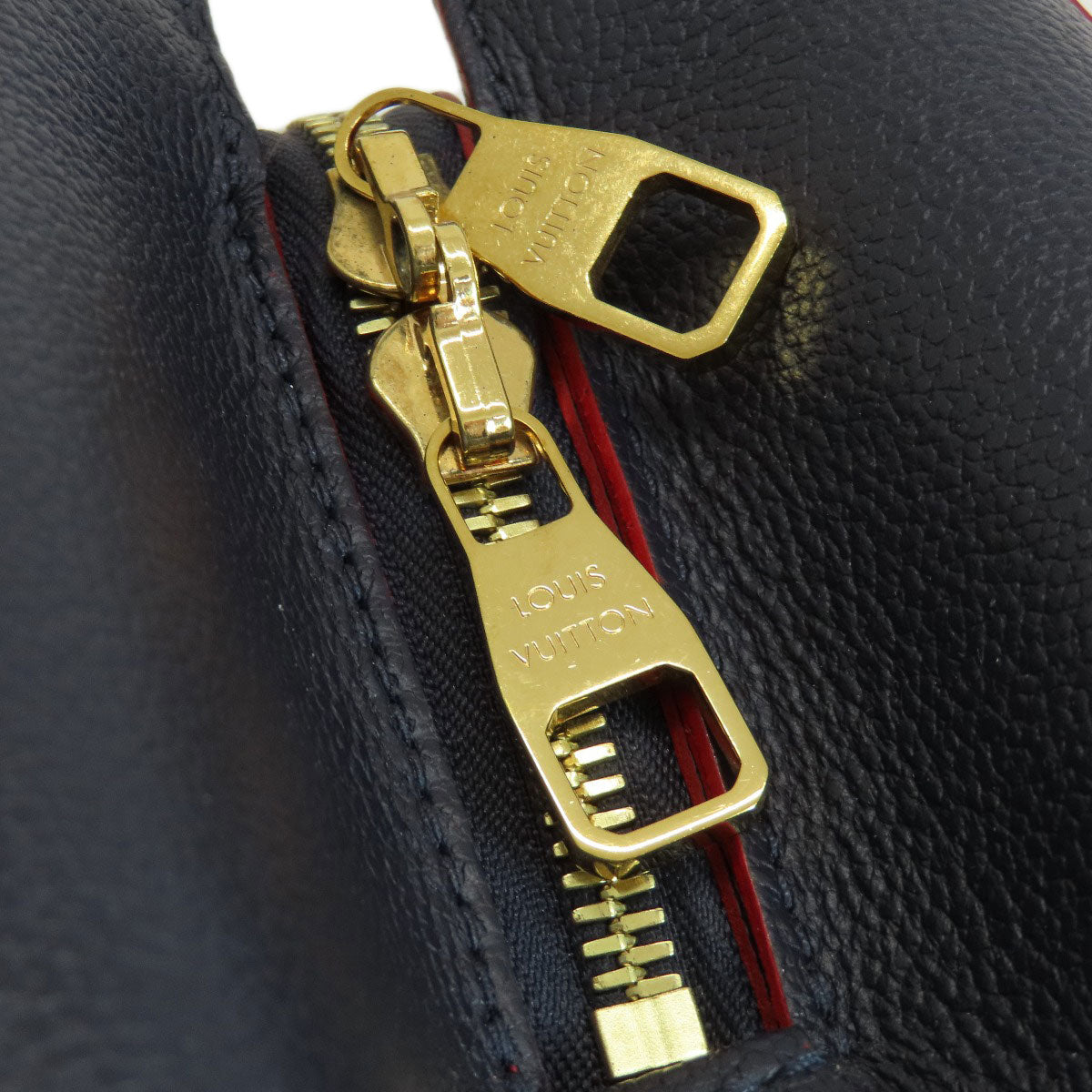 LOUIS VUITTON M42746 Montaigne MM Marine Rouge Handbag Empreinte Ladies [Used]