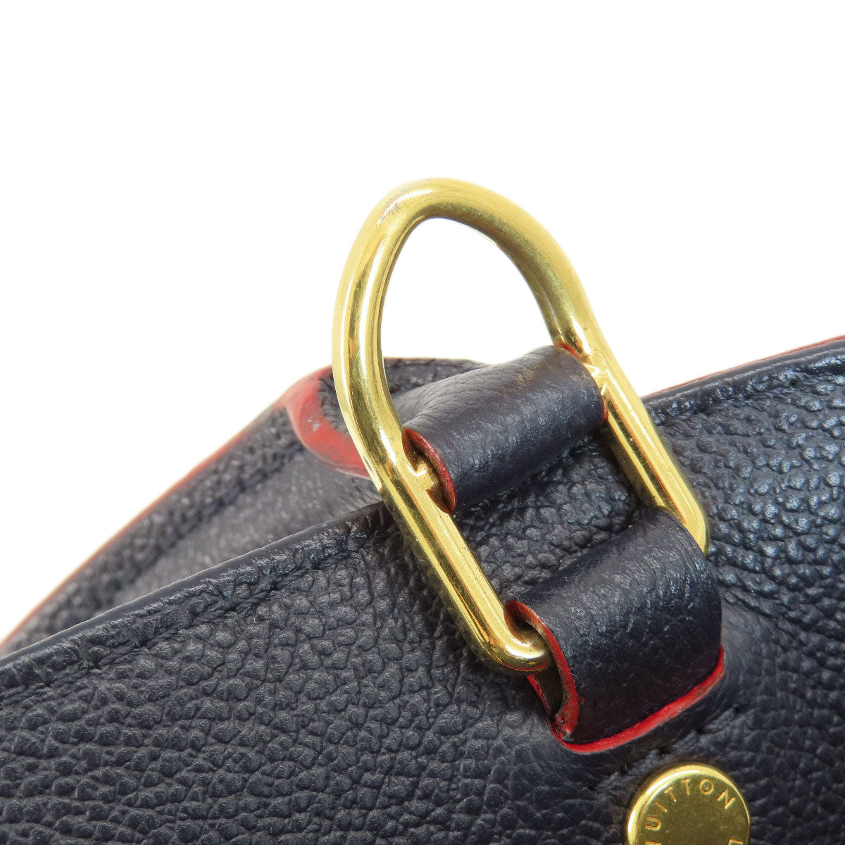 LOUIS VUITTON M42746 Montaigne MM Marine Rouge Handbag Empreinte Ladies [Used]