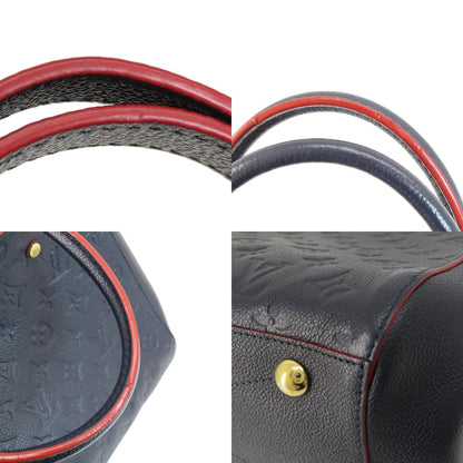 LOUIS VUITTON M42746 Montaigne MM Marine Rouge Handbag Empreinte Ladies [Used]