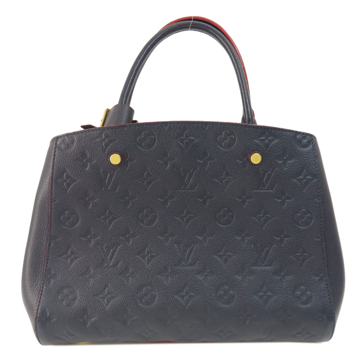 LOUIS VUITTON M42746 Montaigne MM Marine Rouge Handbag Empreinte Ladies [Used]