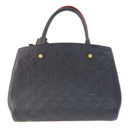 LOUIS VUITTON M42746 Montaigne MM Marine Rouge Handbag Empreinte Ladies [Used]