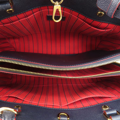 LOUIS VUITTON M42746 Montaigne MM Marine Rouge Handbag Empreinte Ladies [Used]