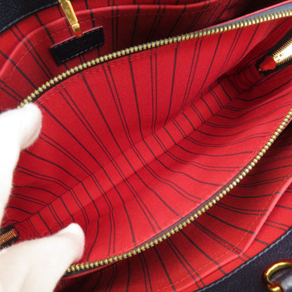 LOUIS VUITTON M42746 Montaigne MM Marine Rouge Handbag Empreinte Ladies [Used]