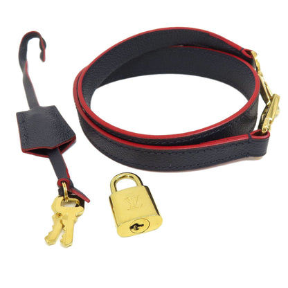 LOUIS VUITTON M42746 Montaigne MM Marine Rouge Handbag Empreinte Ladies [Used]