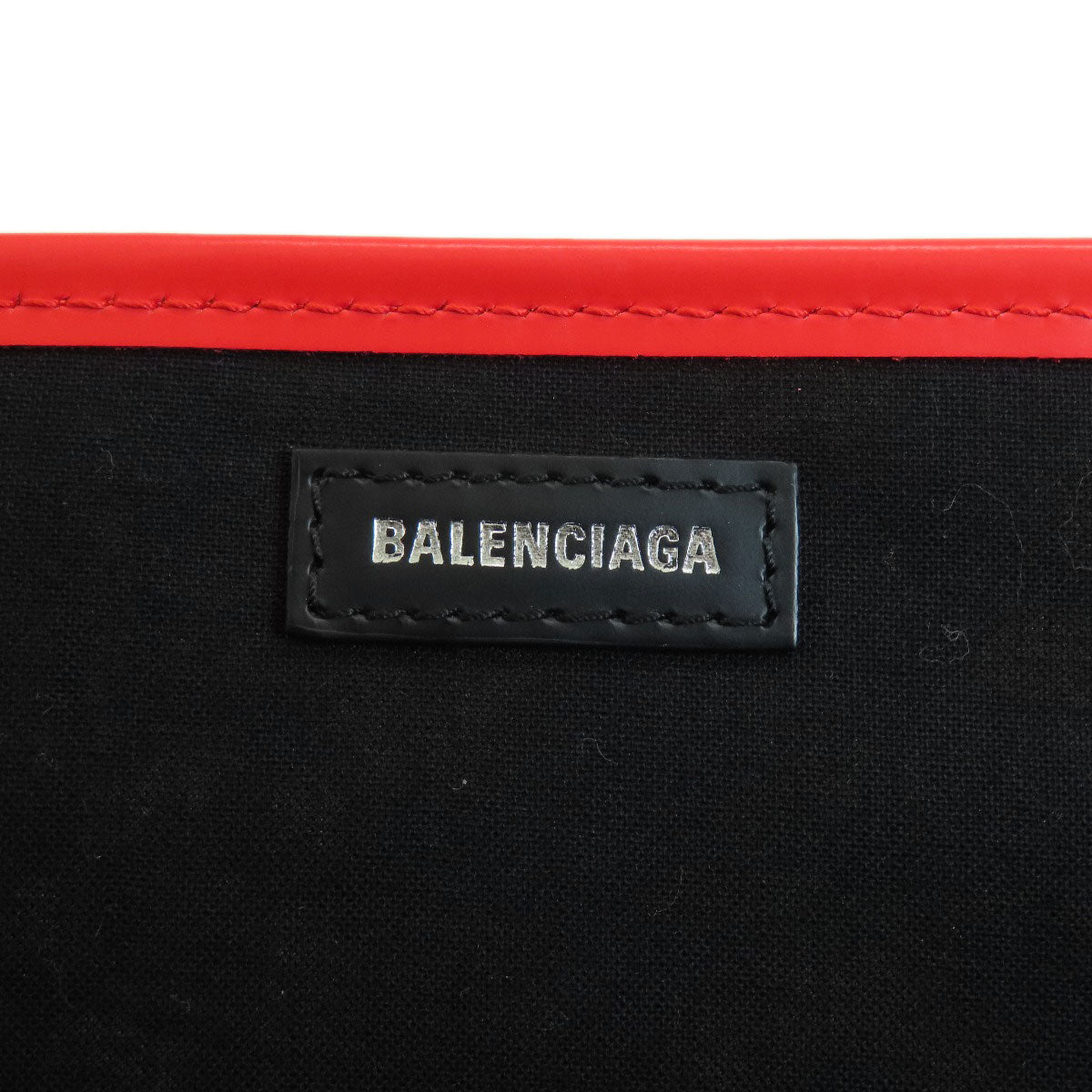 BALENCIAGA 329933 NAVY CABAS flower motif Handbag Canvas Ladies [Used]