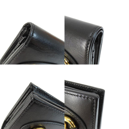 GUCCI 621887 Horsebit Bifold Wallet with Coin Pocket Leather Ladies [Used]