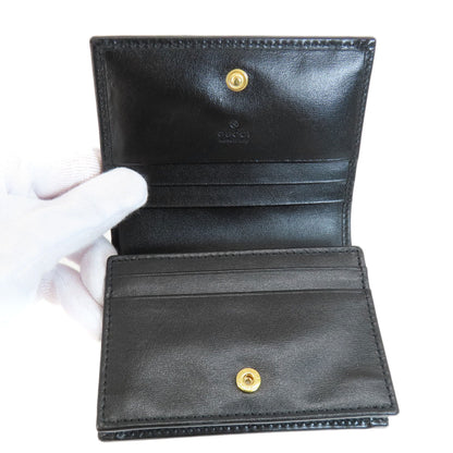 GUCCI 621887 Horsebit Bifold Wallet with Coin Pocket Leather Ladies [Used]