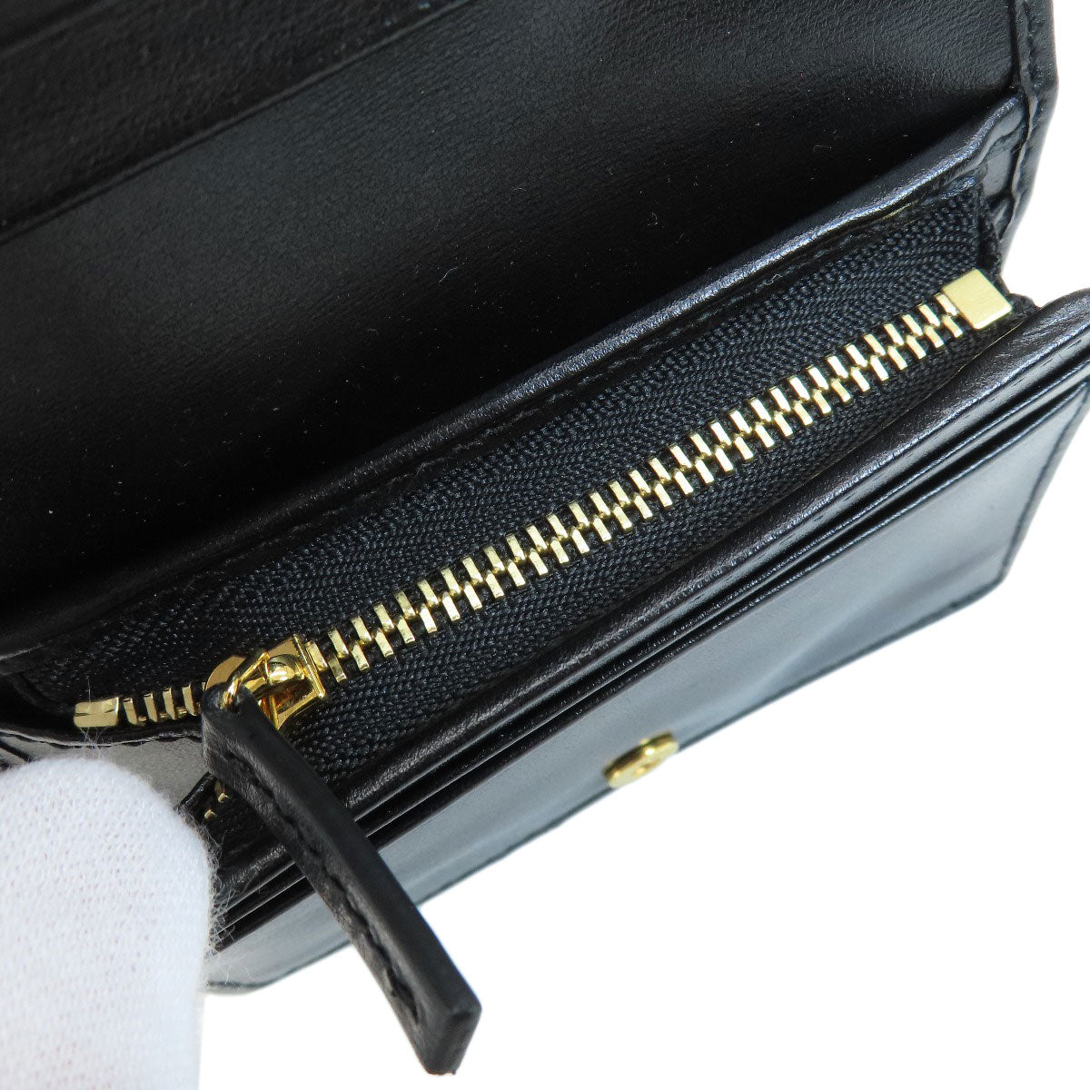 GUCCI 621887 Horsebit Bifold Wallet with Coin Pocket Leather Ladies [Used]