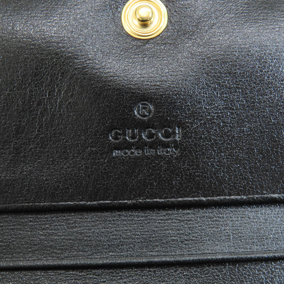GUCCI 621887 Horsebit Bifold Wallet with Coin Pocket Leather Ladies [Used]