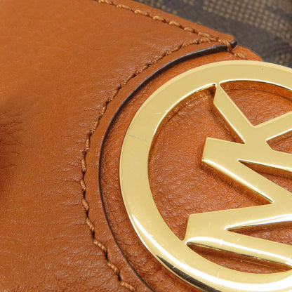 Michael Kors MK signature Shoulder Bag Leather Coated CanvasLadies [Used]