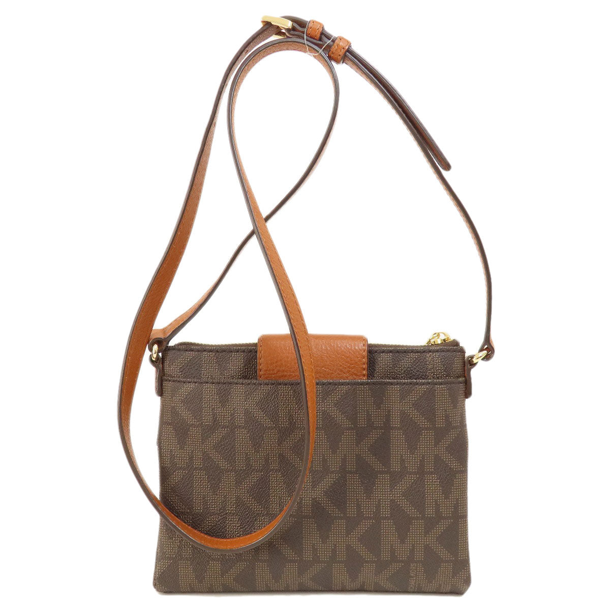 Michael Kors MK signature Shoulder Bag Leather Coated CanvasLadies [Used]