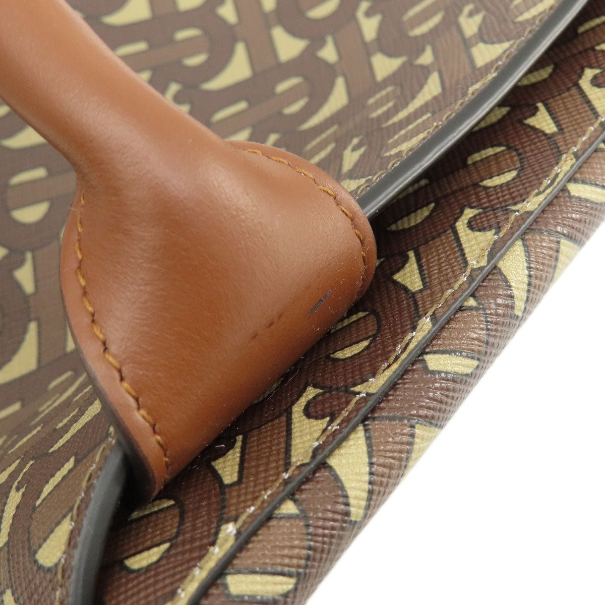 BURBERRY B logo total pattern Handbag PVC Ladies [Used]