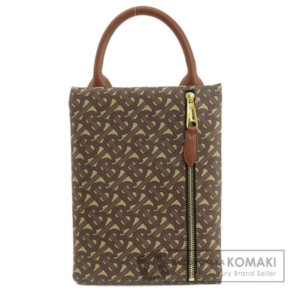 BURBERRY B logo total pattern Handbag PVC Ladies [Used]