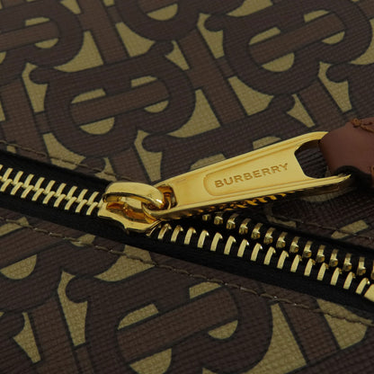 BURBERRY B logo total pattern Handbag PVC Ladies [Used]