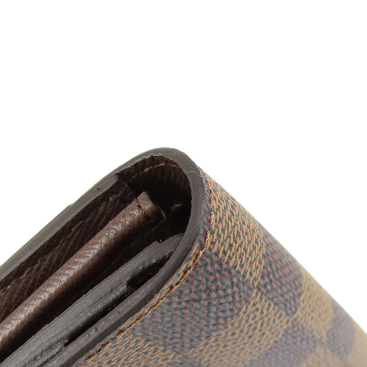 LOUIS VUITTON N63209 Portefeiulle Â· Sarah Long wallet (with coin pocket) Damier canvas Ladies [Used]
