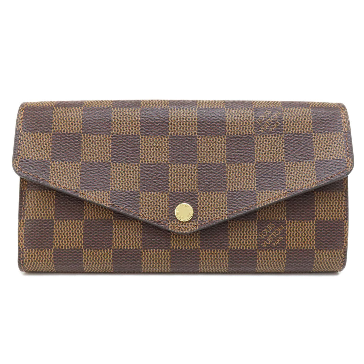 LOUIS VUITTON N63209 Portefeiulle Â· Sarah Long wallet (with coin pocket) Damier canvas Ladies [Used]