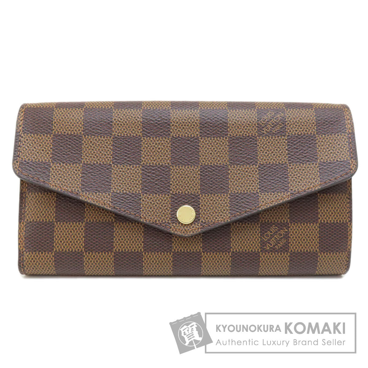 LOUIS VUITTON N63209 Portefeiulle Â· Sarah Long wallet (with coin pocket) Damier canvas Ladies [Used]