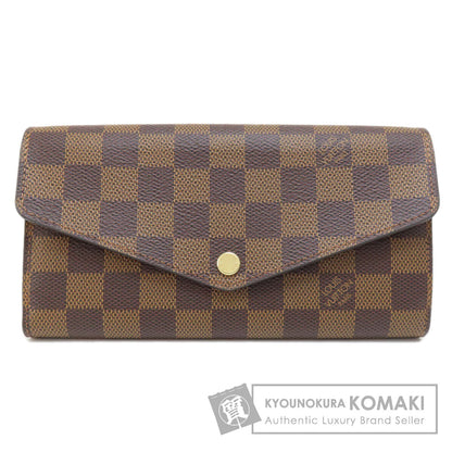 LOUIS VUITTON N63209 Portefeiulle Â· Sarah Long wallet (with coin pocket) Damier canvas Ladies [Used]