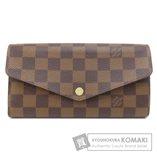 LOUIS VUITTON N63209 Portefeiulle Â· Sarah Long wallet (with coin pocket) Damier canvas Ladies [Used]