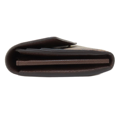 LOUIS VUITTON N63209 Portefeiulle Â· Sarah Long wallet (with coin pocket) Damier canvas Ladies [Used]