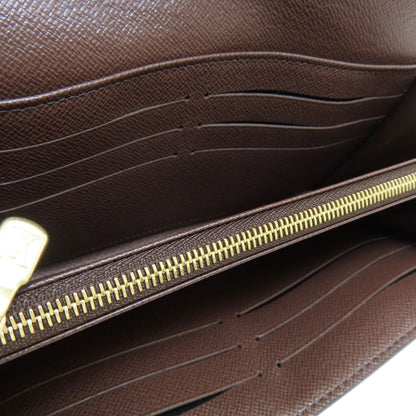 LOUIS VUITTON N63209 Portefeiulle Â· Sarah Long wallet (with coin pocket) Damier canvas Ladies [Used]