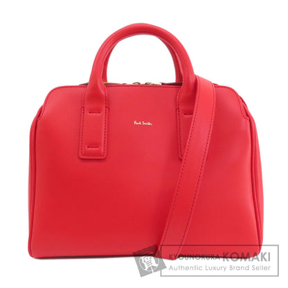 Paul Smith Logo 2WAY Boston bag Leather Ladies [Used]