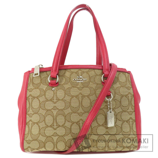 COACH  F36905 Handbag Signature 2WAY Canvas Ladies