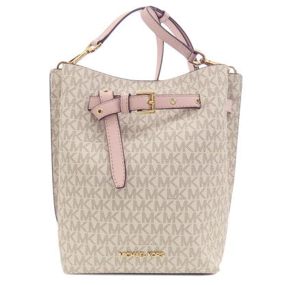 Michael Kors Emilia MK Signature Shoulder Bag PVC Ladies [Used]