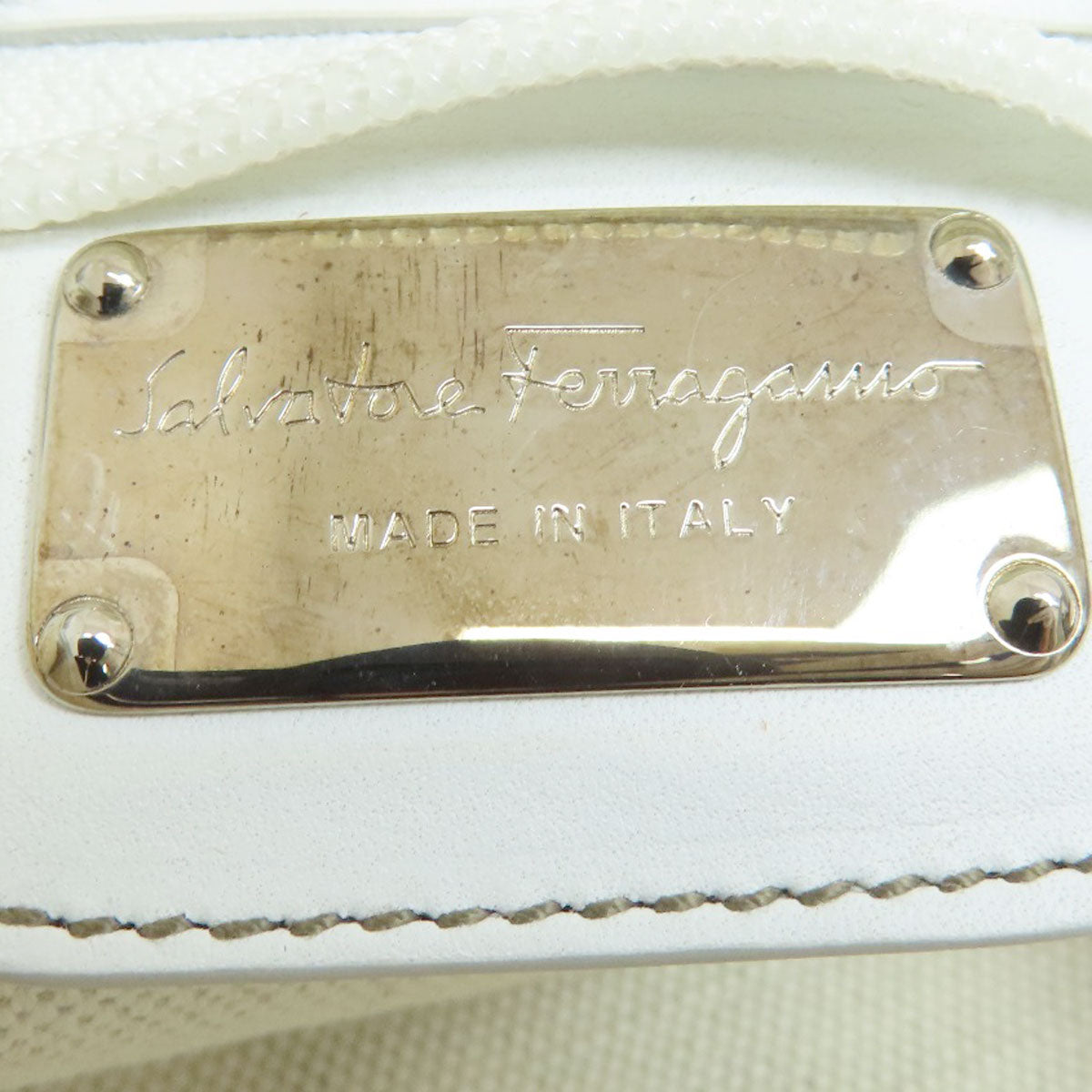 Salvatore Ferragamo Logo pattern Tote Bag PVC Ladies [Used]