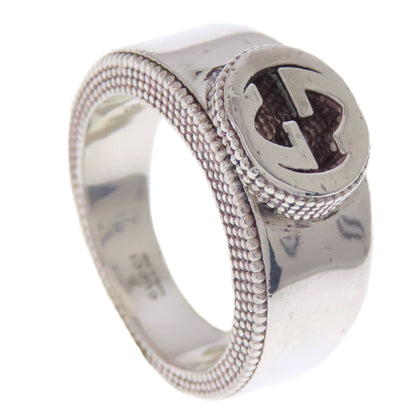 GUCCI Interlocking G Ring Silver Ladies [Used]