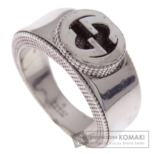 GUCCI Interlocking G Ring Silver Ladies [Used]