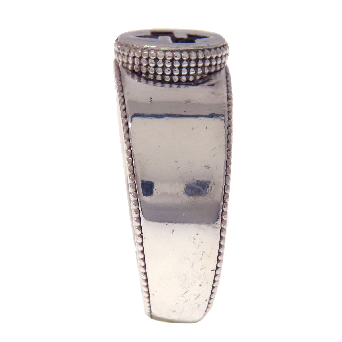 GUCCI Interlocking G Ring Silver Ladies [Used]