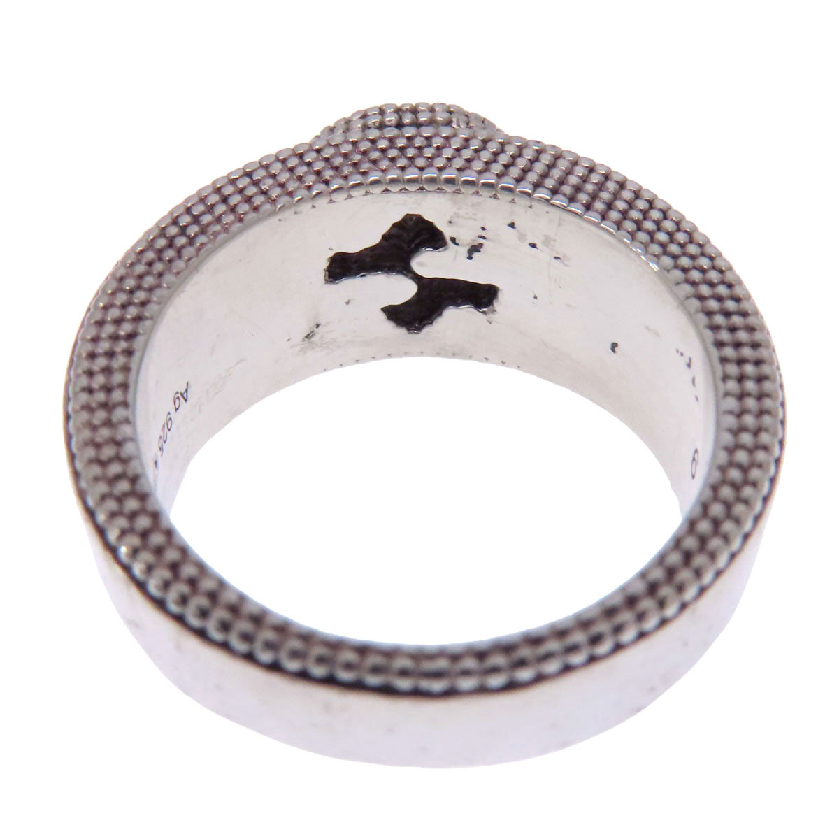 GUCCI Interlocking G Ring Silver Ladies [Used]