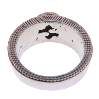 GUCCI Interlocking G Ring Silver Ladies [Used]