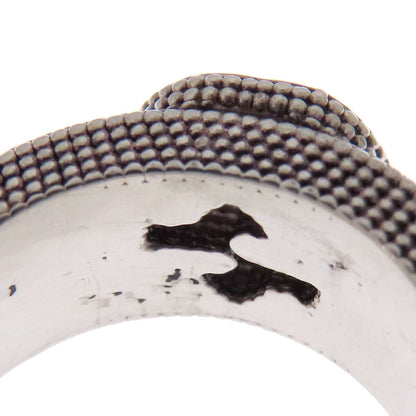 GUCCI Interlocking G Ring Silver Ladies [Used]