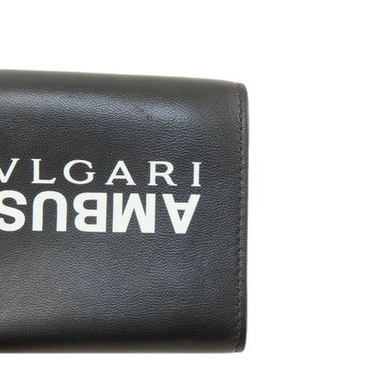 BVLGARI   Bifold Wallet with Coin Pocket AMBUSH Leather Ladies