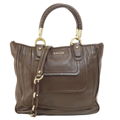 BALLY   Tote Bag 2WAY Leather Ladies