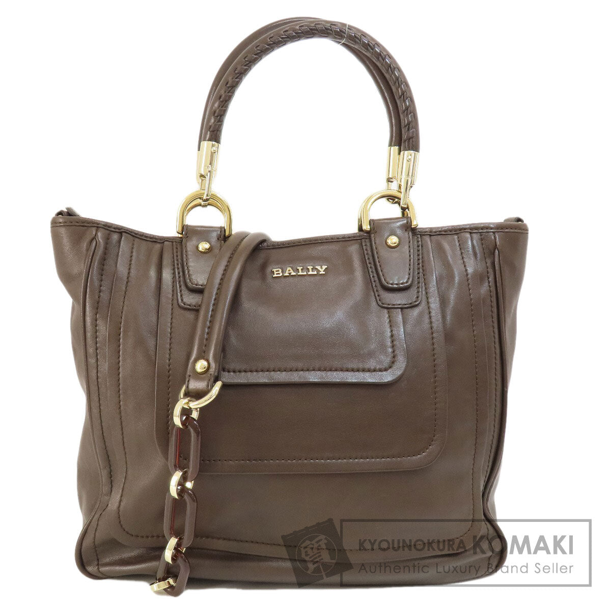 BALLY   Tote Bag 2WAY Leather Ladies