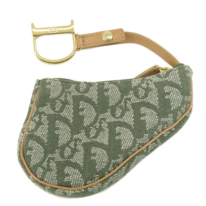 CHRISTIAN DIOR   coin purse Saddle trotter pattern Canvas Ladies