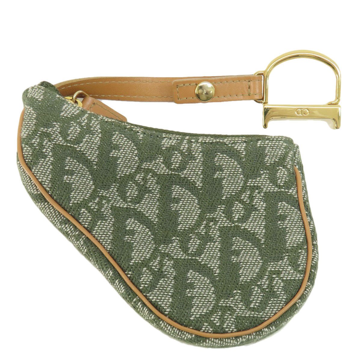 CHRISTIAN DIOR   coin purse Saddle trotter pattern Canvas Ladies