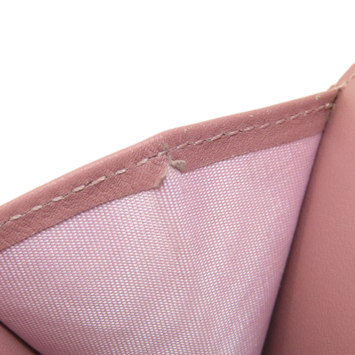 VALENTINO GARAVANI Studs Bifold Wallet with Coin Pocket Leather Ladies [Used]