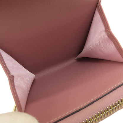 VALENTINO GARAVANI Studs Bifold Wallet with Coin Pocket Leather Ladies [Used]
