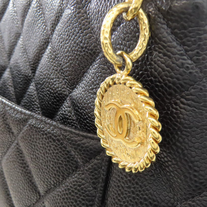 CHANEL   Tote Bag Medallion GoldHardware Caviar skin Ladies