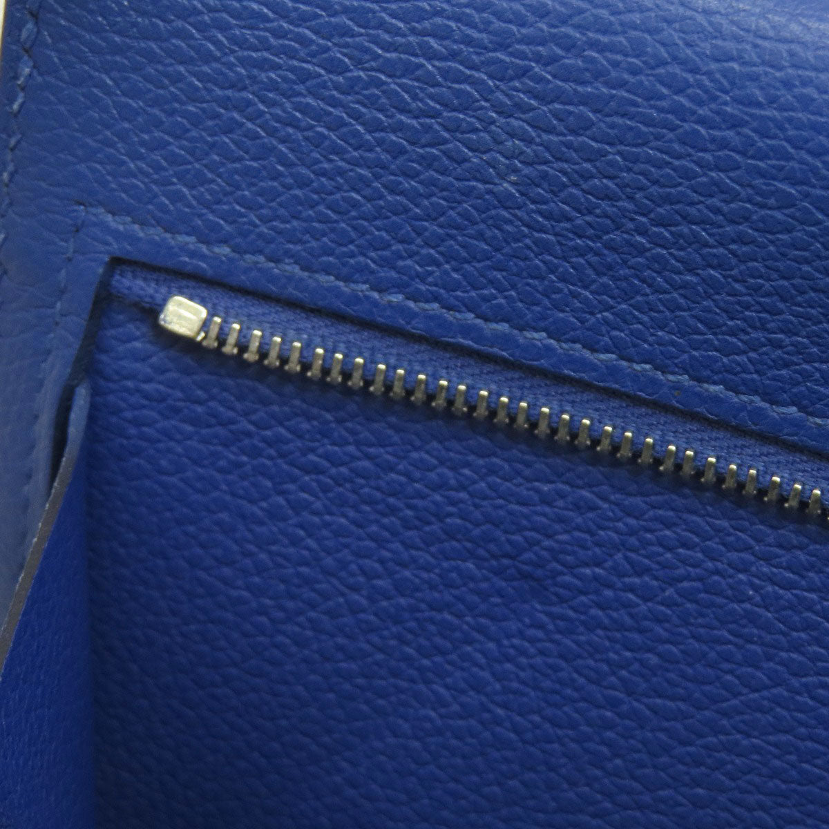 HERMES Dogon Long SilverHardware Long wallet (no coin pocket) Calf Ladies [Used]