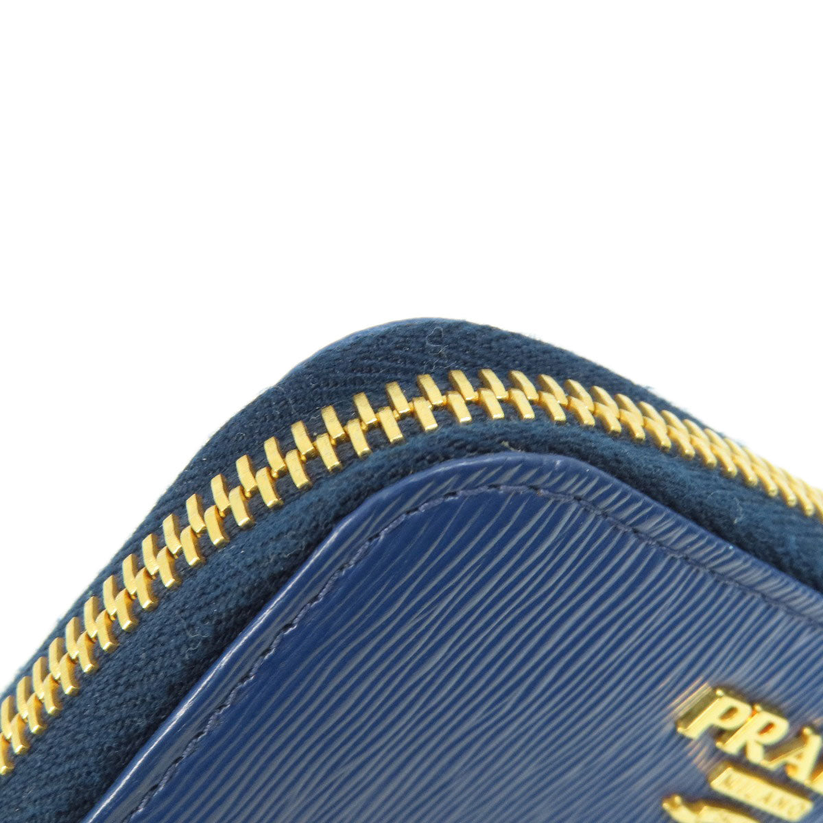 PRADA Saffiano Logo Hardware coin purse Leather Ladies [Used]