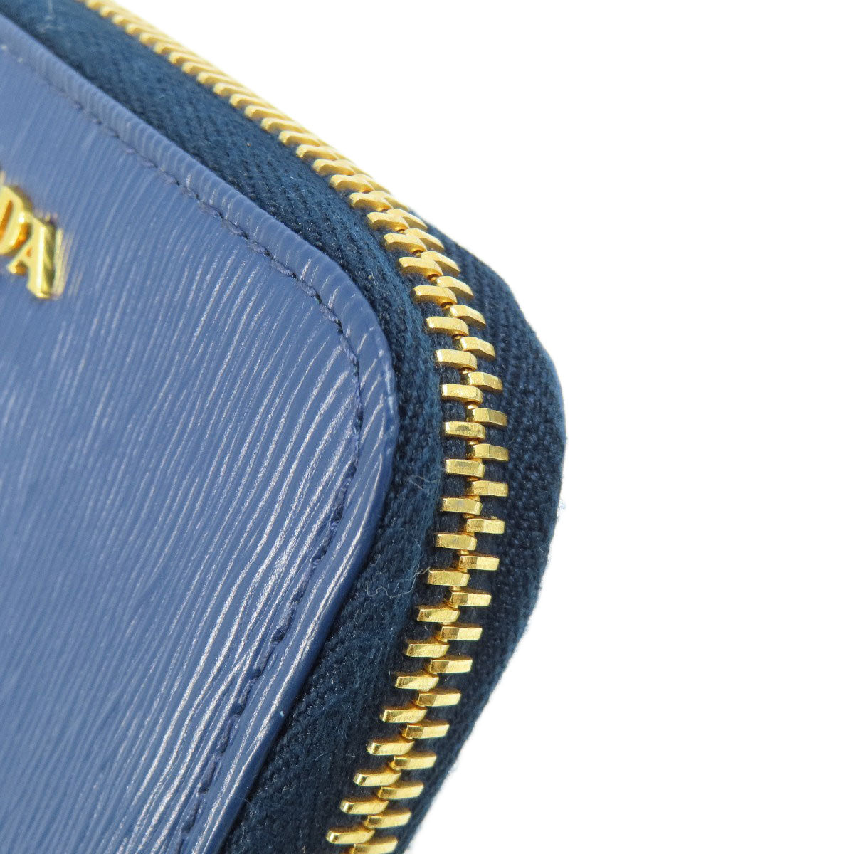 PRADA Saffiano Logo Hardware coin purse Leather Ladies [Used]