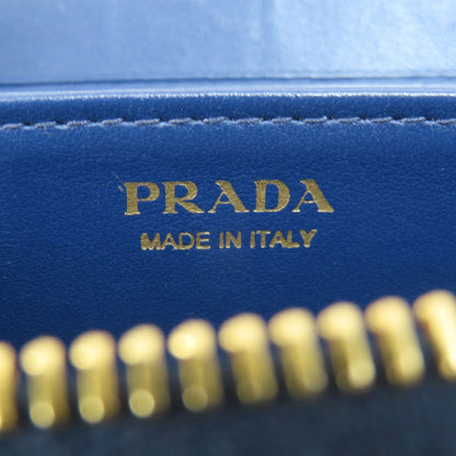 PRADA Saffiano Logo Hardware coin purse Leather Ladies [Used]