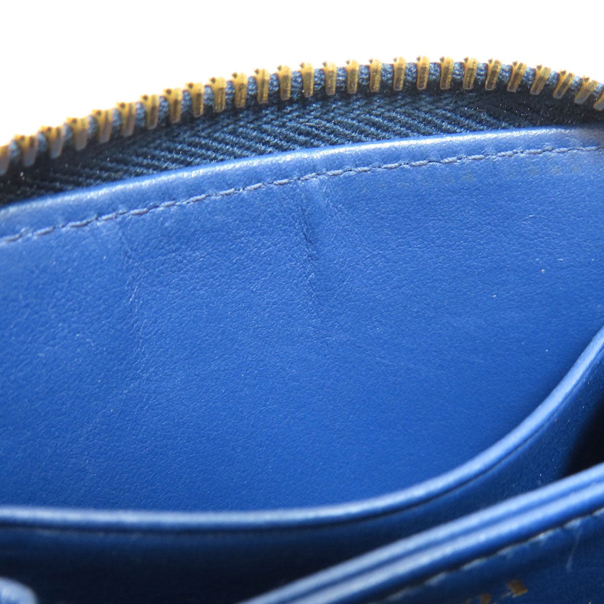 PRADA Saffiano Logo Hardware coin purse Leather Ladies [Used]